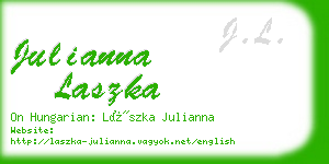 julianna laszka business card